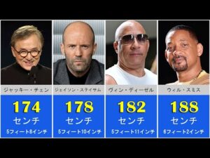 ハリウッド俳優の衝撃的な身長ランキング ー 最も低い人から最も高い人まで