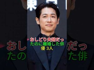 おしどり夫婦だったのに離婚した俳優 3人 #芸能人 #youtube #結婚